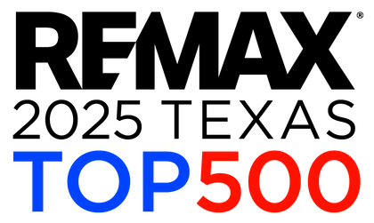 RE/MAX 2025 Texas Top 500 logo: black