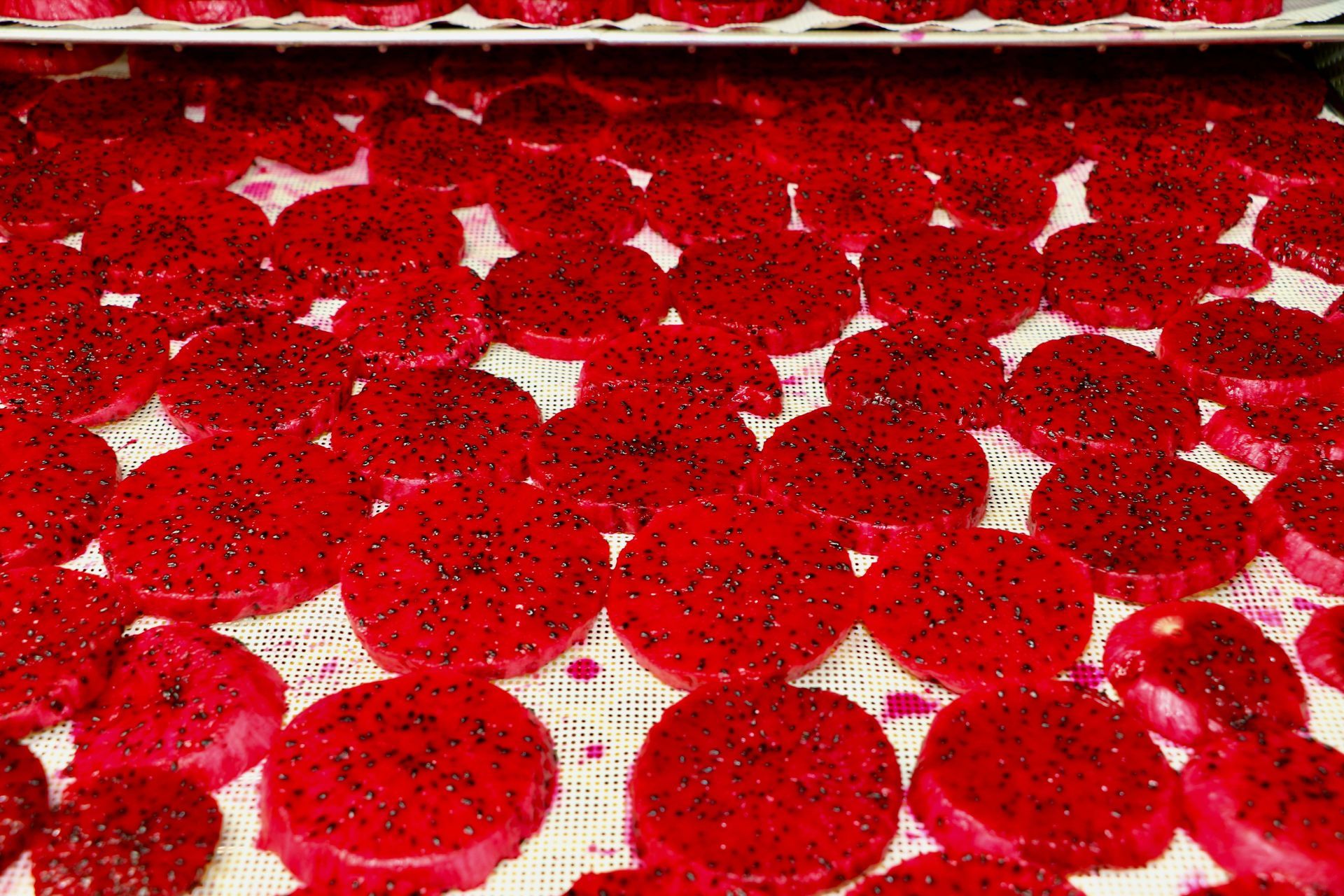 A Bunch of Red Gummy Bears Are Sitting on a Table — Mareeba Golden Dried Mangoes in Mareeba, QLD