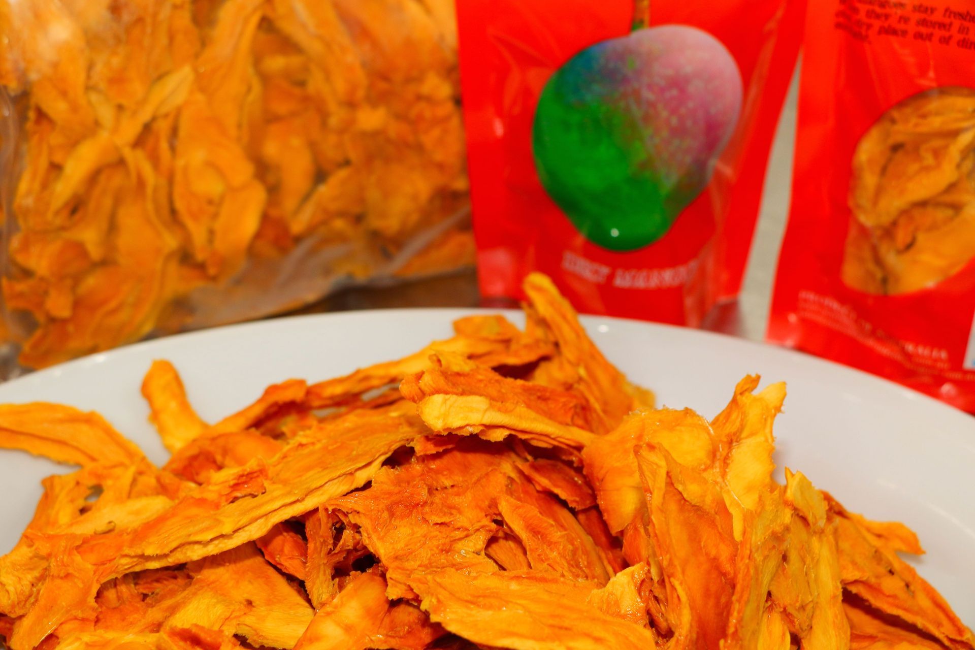 A Display of Local Dried Mango — Mareeba Golden Dried Mangoes in Mareeba, QLD