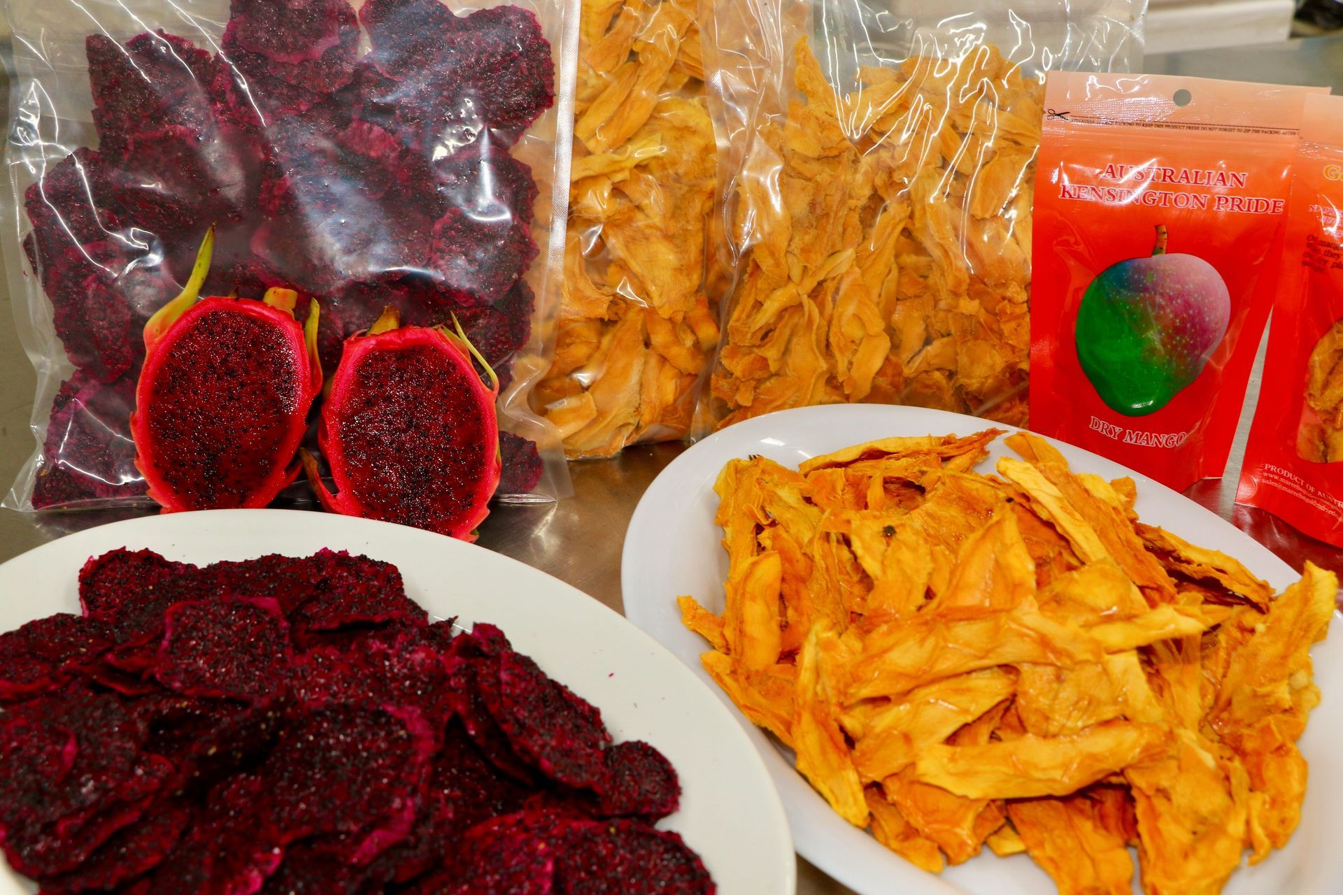A Bag of Dried Mangoes and Dragon Fruit  — Mareeba Golden Dried Mangoes in Mareeba, QLD
