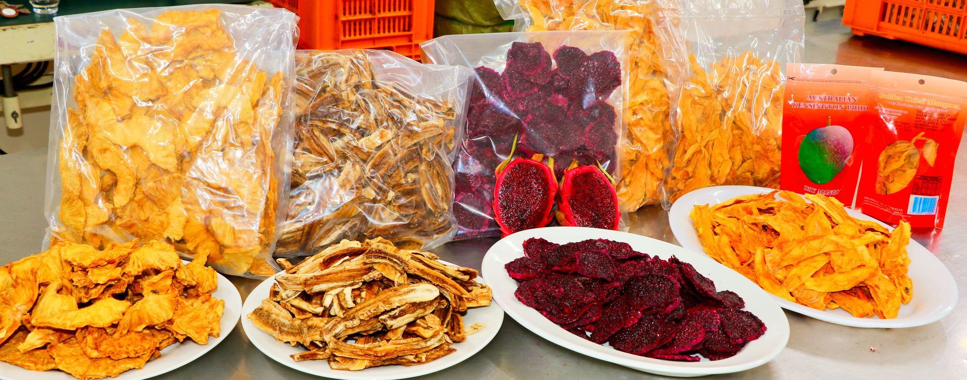 There Are Many Different Types of Food on the Table — Mareeba Golden Dried Mangoes in Mareeba, QLD