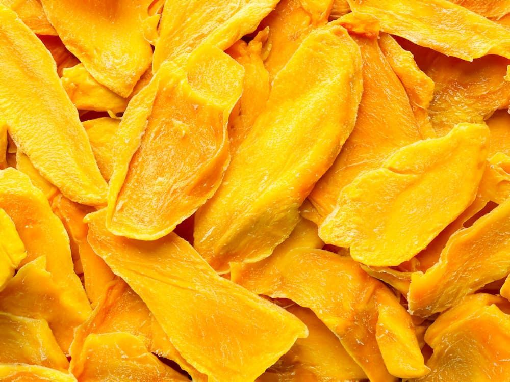 A Close Up of a Pile of Dried Mango Slices — Mareeba Golden Dried Mangoes in Townsville, QLD