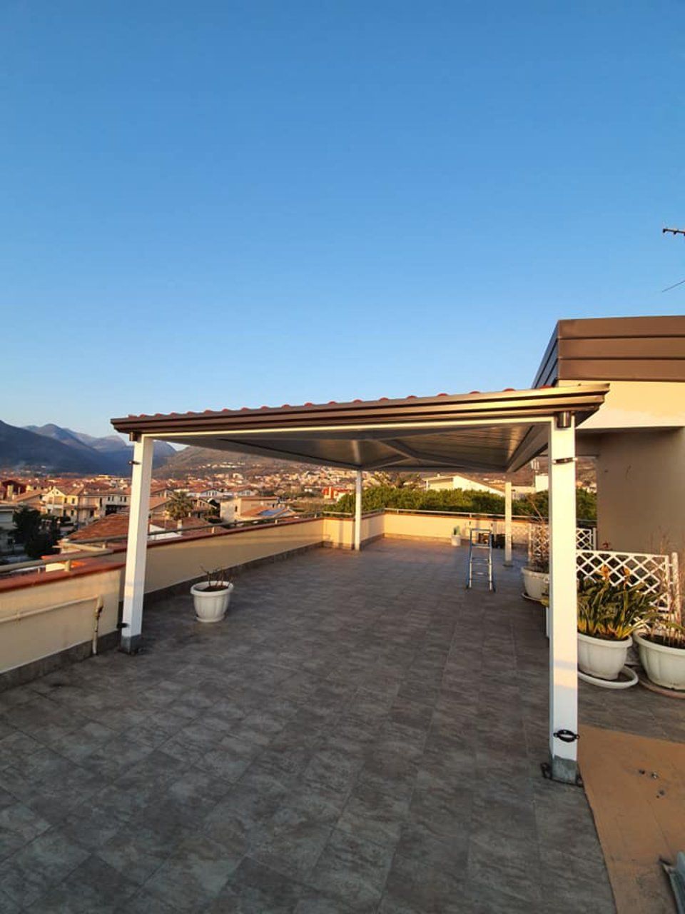 Copertura su terrazzo