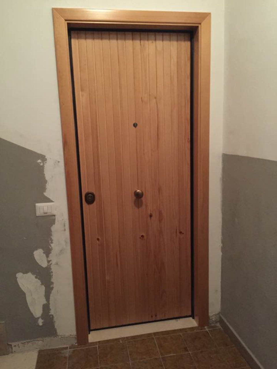 Porta blindata in legno