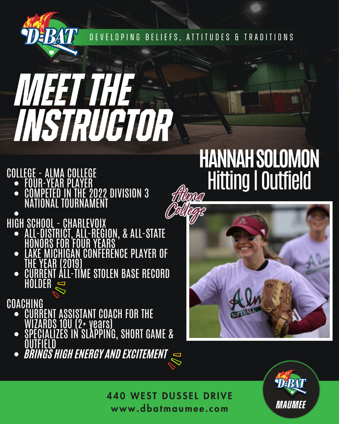 A picture of a woman named lauren renneker is on a poster.