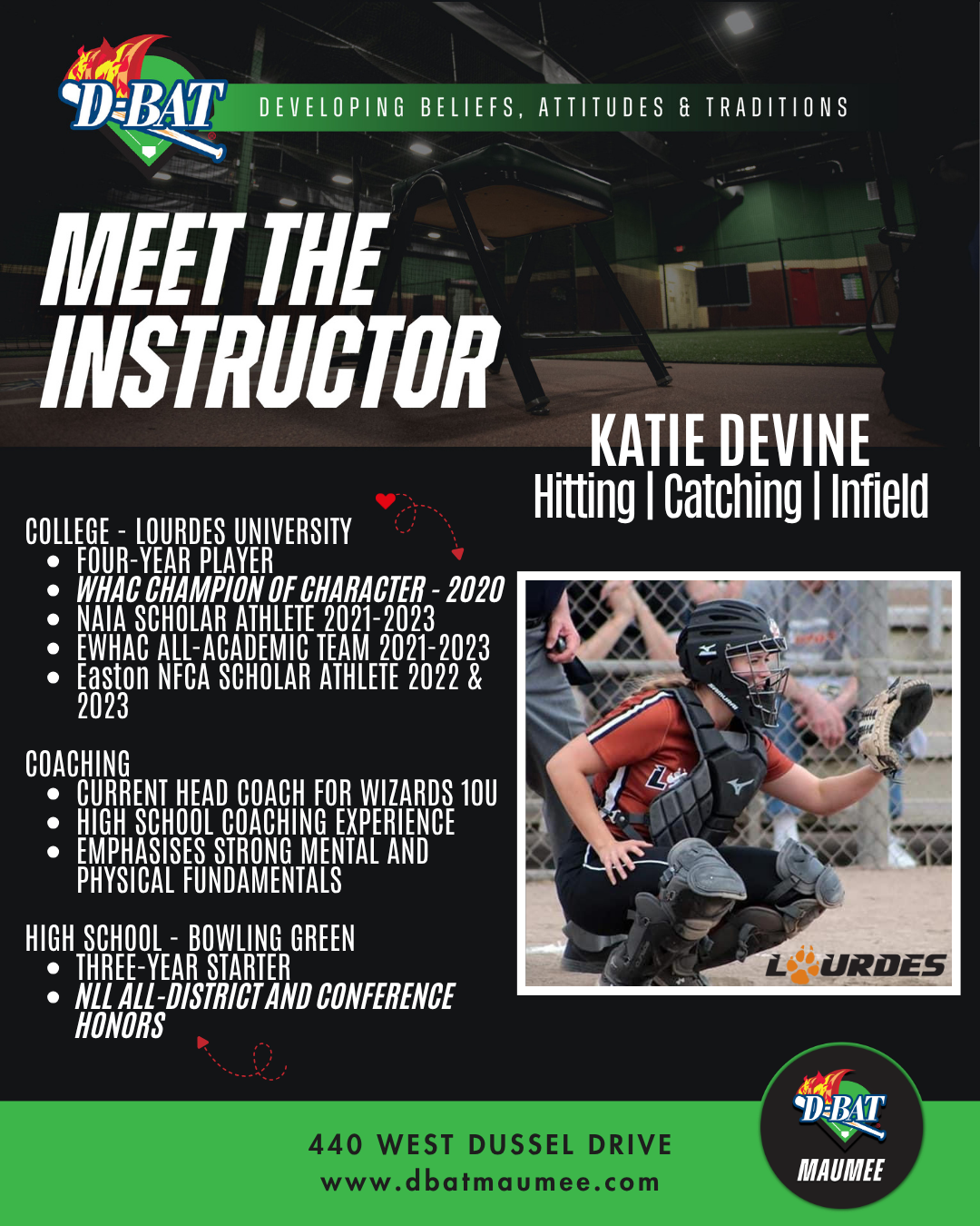 A picture of a woman named lauren renneker is on a poster.