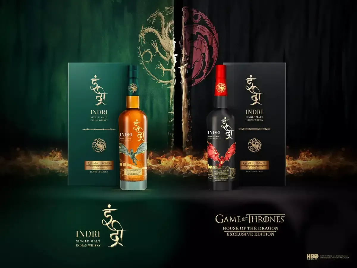 Two bottles of Indri