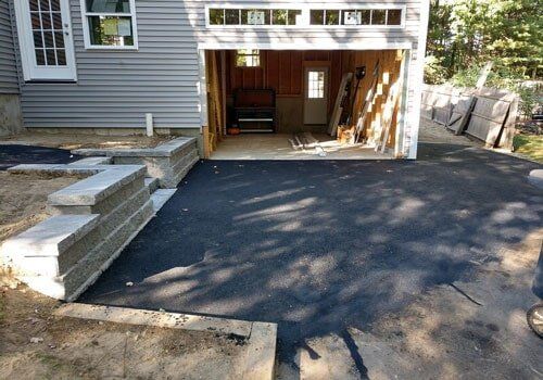 Backyard Newly Renovated — Paving Services in Nashua, NH