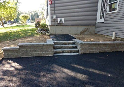 Newly Renovated Backyard — Paving Services in Nashua, NH