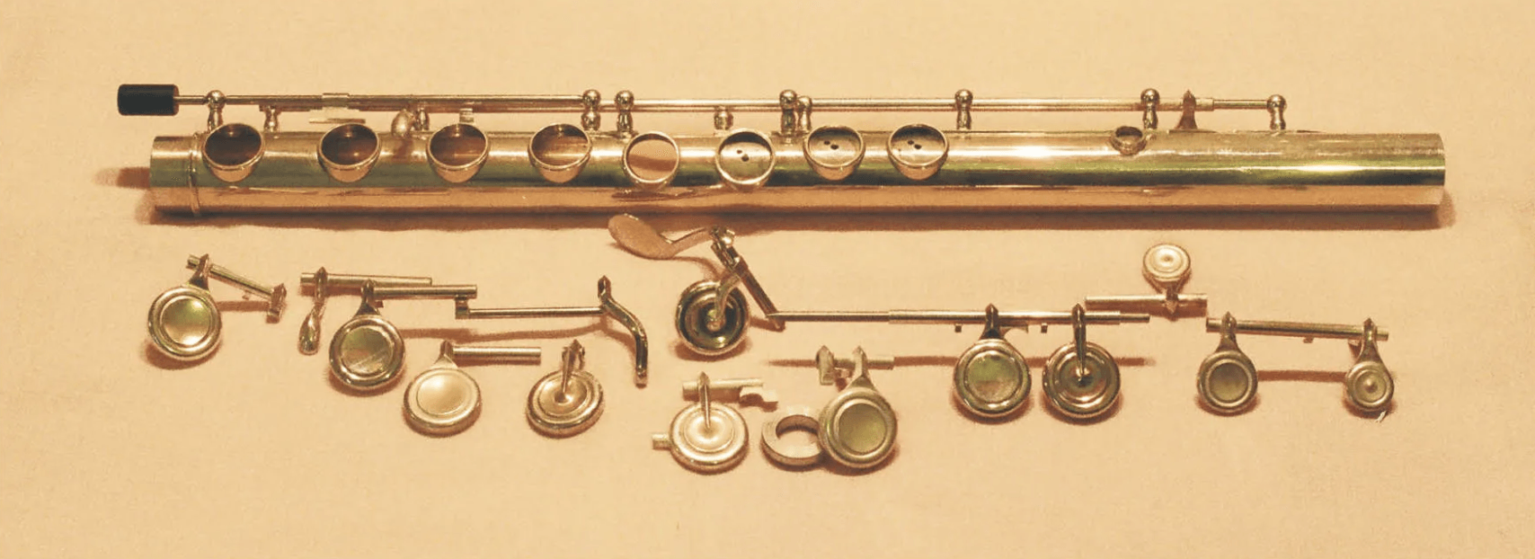 William Simmons Handmade Silver Flute Flute