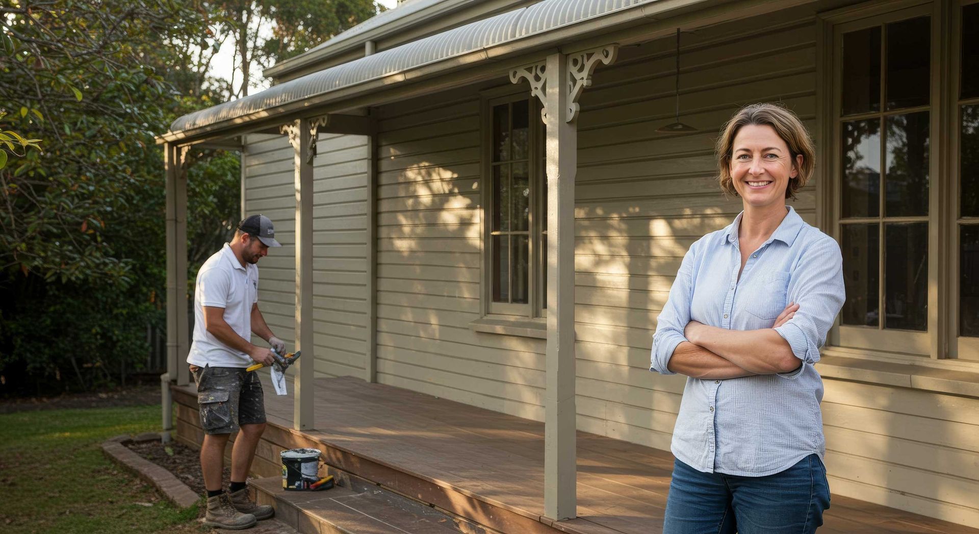 Happy Customer After Exterior Painting in Gladstone QLD Australia