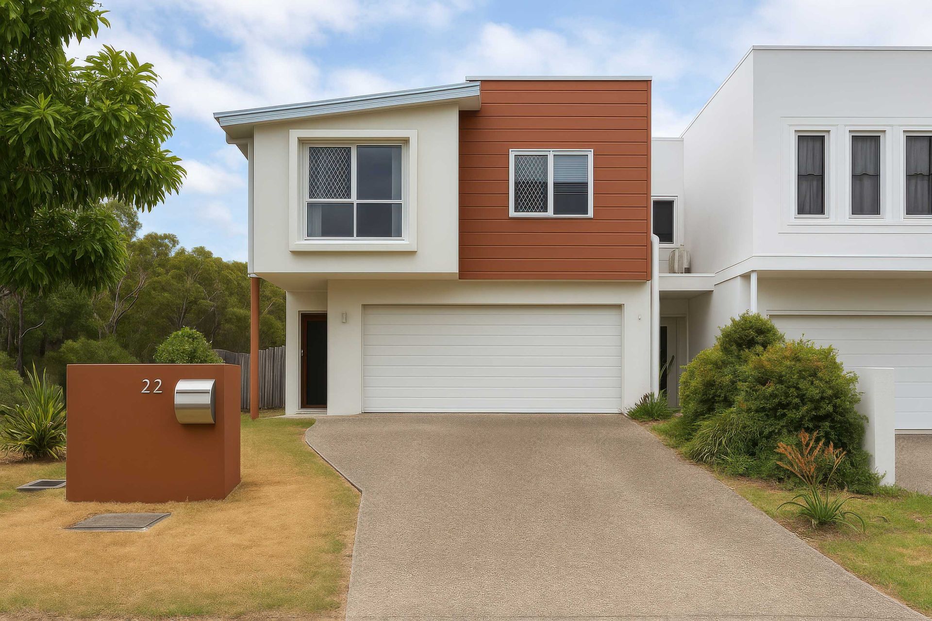 Exterior Repaint on Double-Storey Home in Gladstone