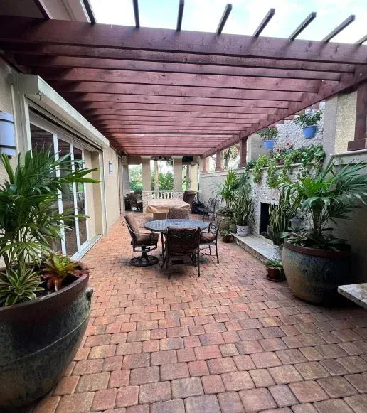 custom paver patio installation