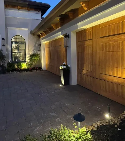 Professional driveway and entry lighting installation for enhanced curb appeal in Fort Myers, FL