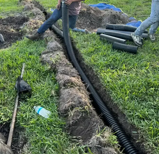 Professional French drain installation services for effective yard drainage in Fort Myers, FL