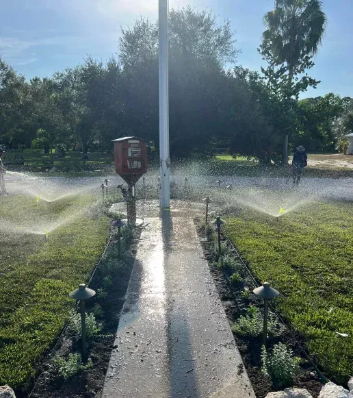 professional irrigation installation