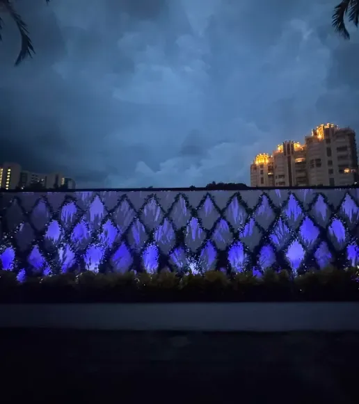 Wall and architectural lighting installation highlighting building features and outdoor walls in Fort Myers, FL