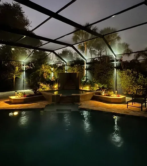 Professional water feature lighting installation to enhance outdoor spaces in Fort Myers, FL