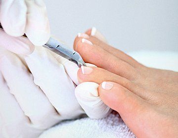 nail treatment including nail clipping