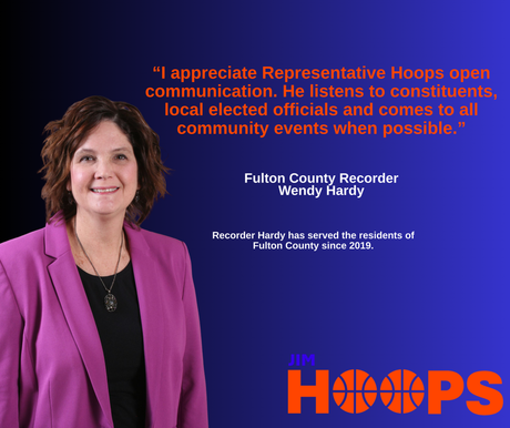 Fulton County Recorder Wendy Hardy Endorsement Jim Hoops for State Senate