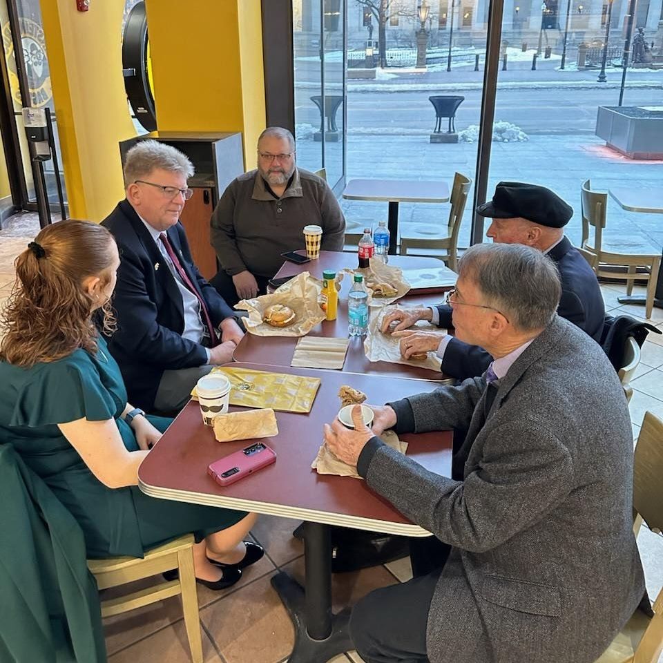 Jim Hoops meeting with constituents