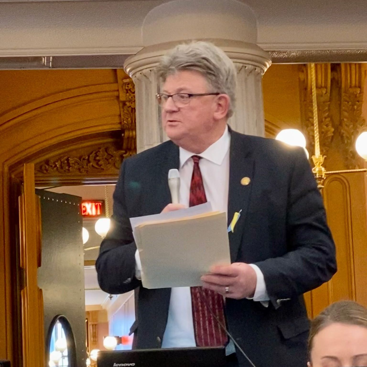 Jim Hoops speaking in Ohio House of Representatives