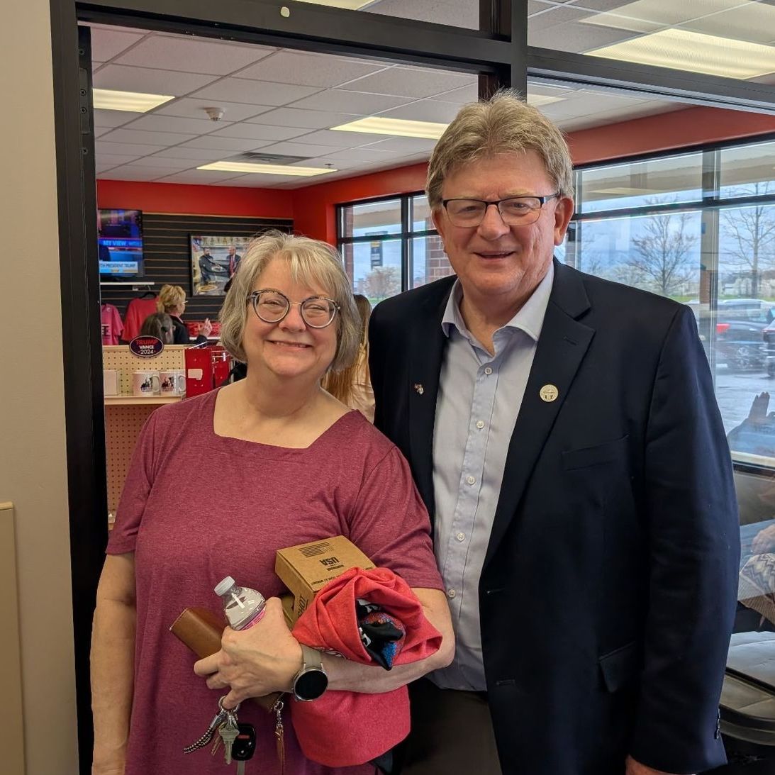 Jim Hoops attending Hancock County Republican Party event