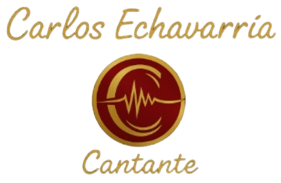 Encima y debajo de un logotipo circular rojo y dorado con una