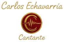 Encima y debajo de un logotipo circular rojo y dorado con una