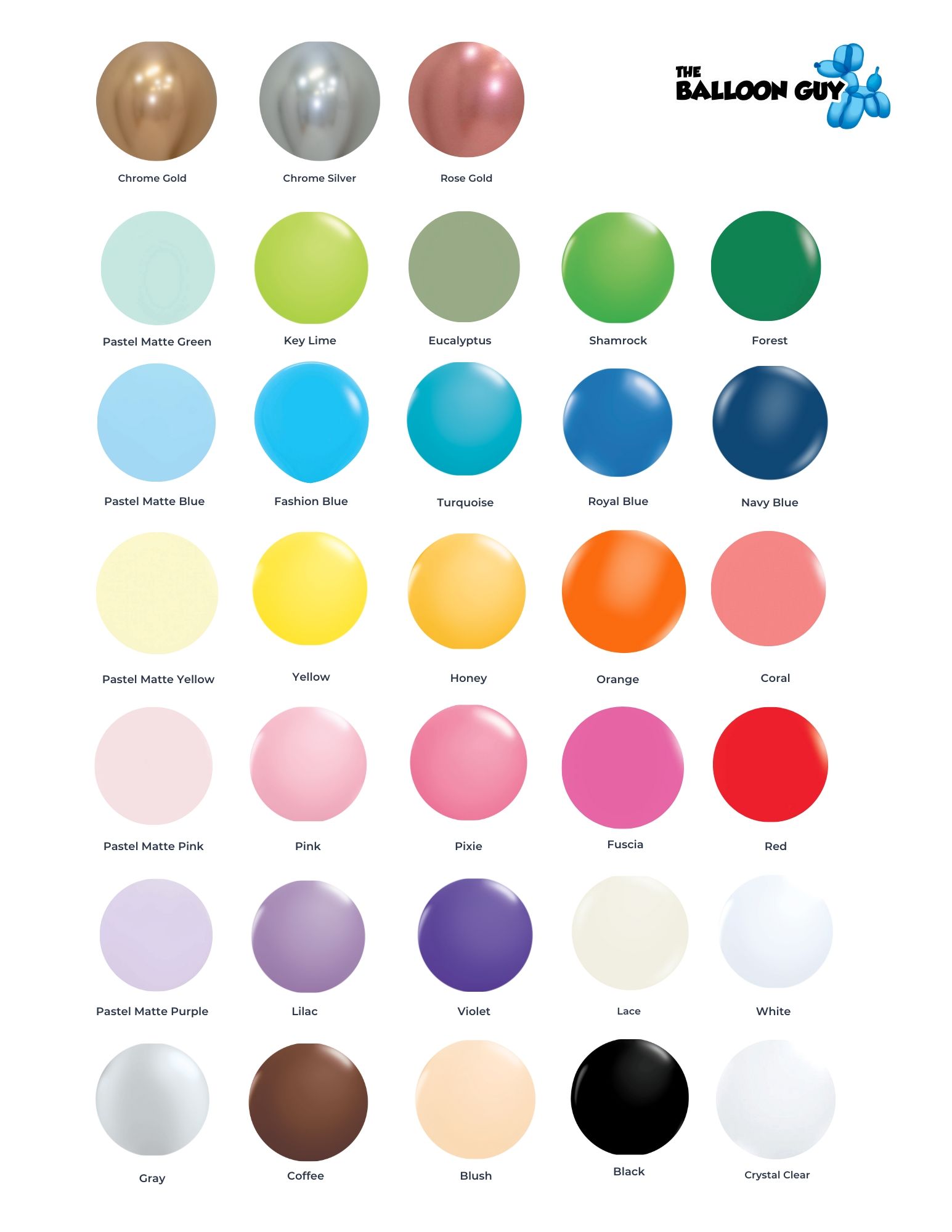 A bunch of different colored balloons on a white background
