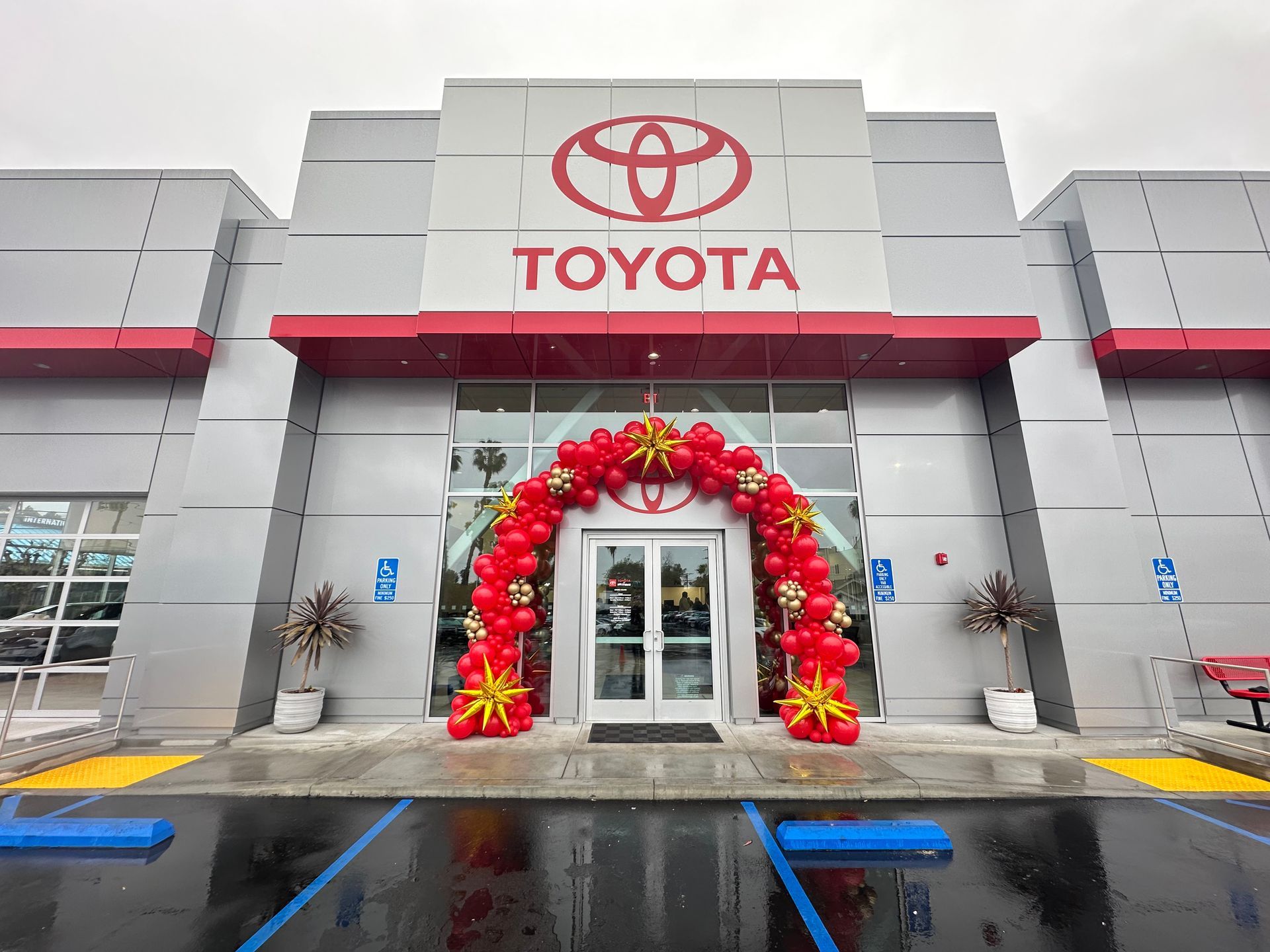 Balloon Arch for Toyota Car Dealership grand opening