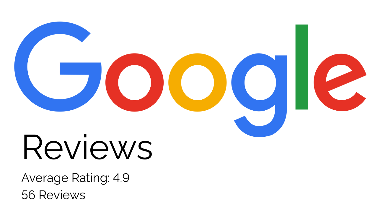 The google logo has a rating of 4.9 out of 5.0