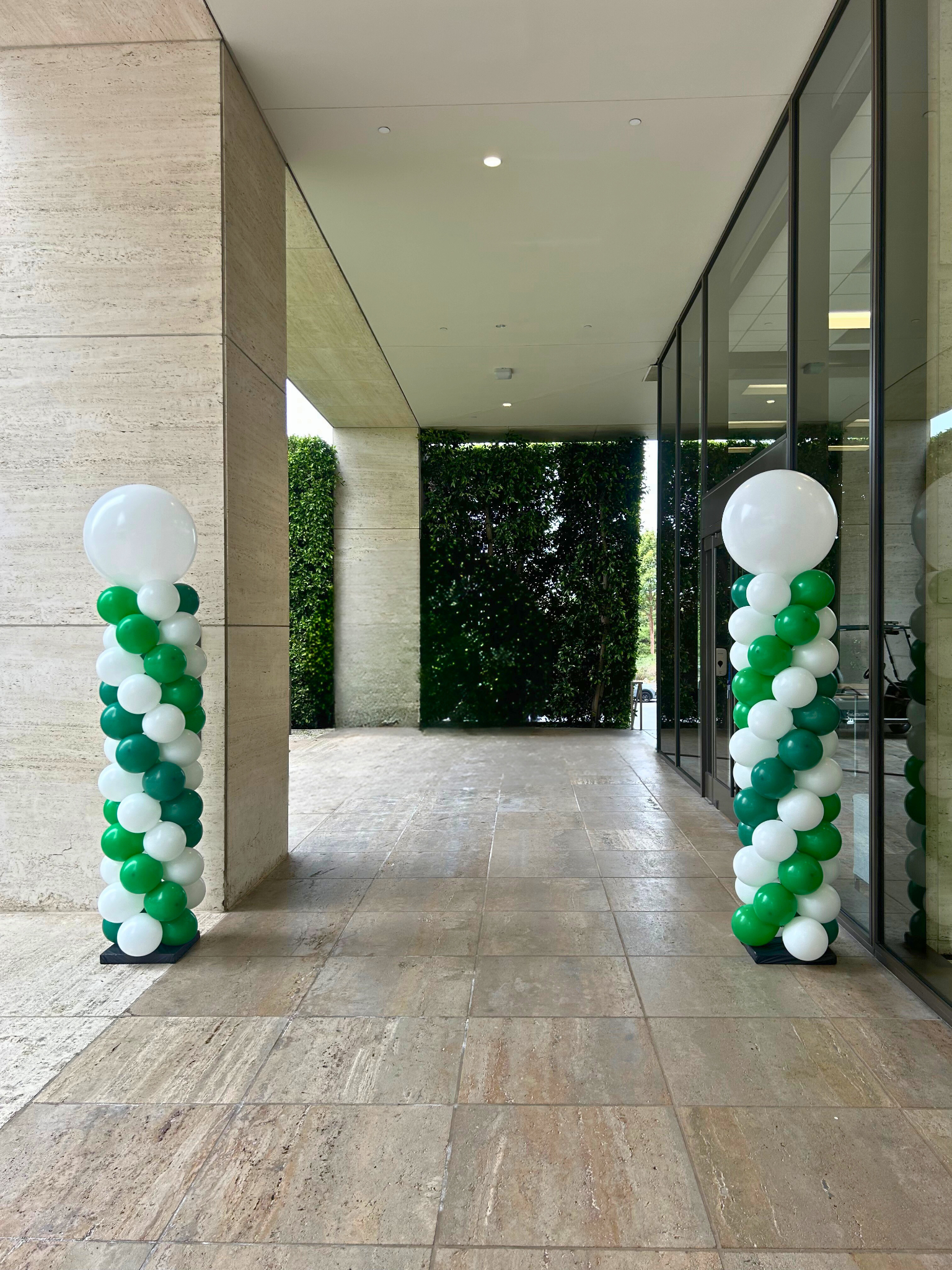 Corporate Balloon Columns that can be branded by The Balloon Guy