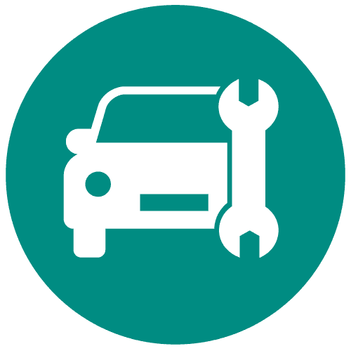 Car and screwdriver icon