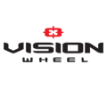 Logo for Vision Wheel: Black text 