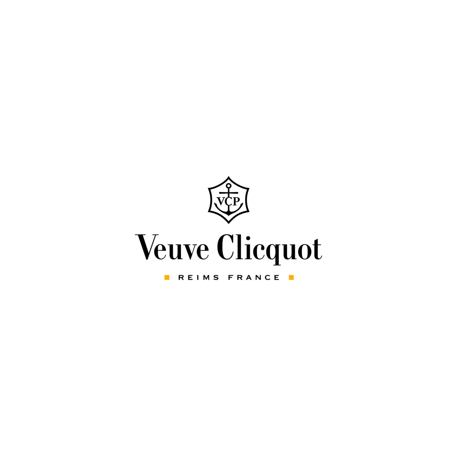 The veuve clicquot logo is on a white background.