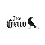 A jose cuervo logo with a black bird on a white background.