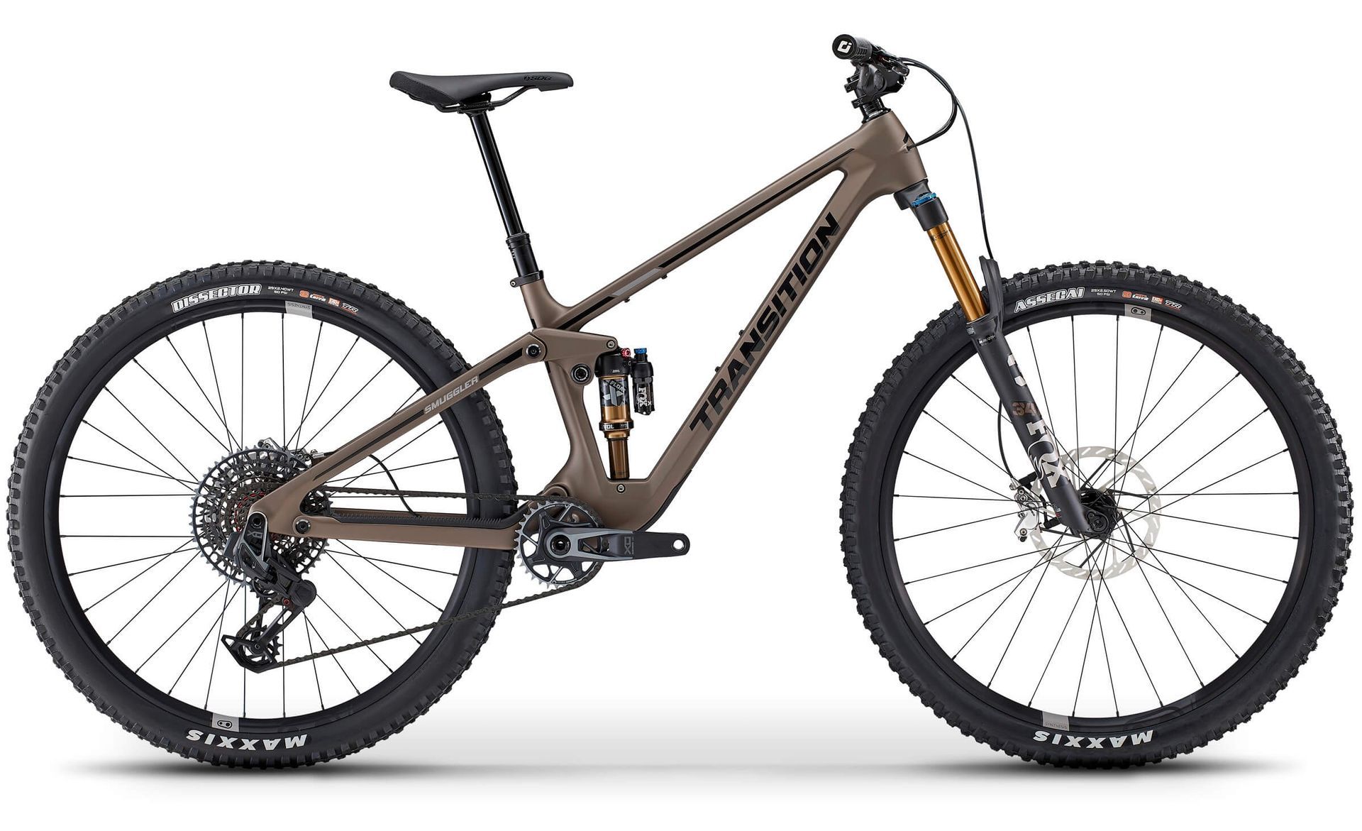 Brown Transition Smuggler mountain bike.