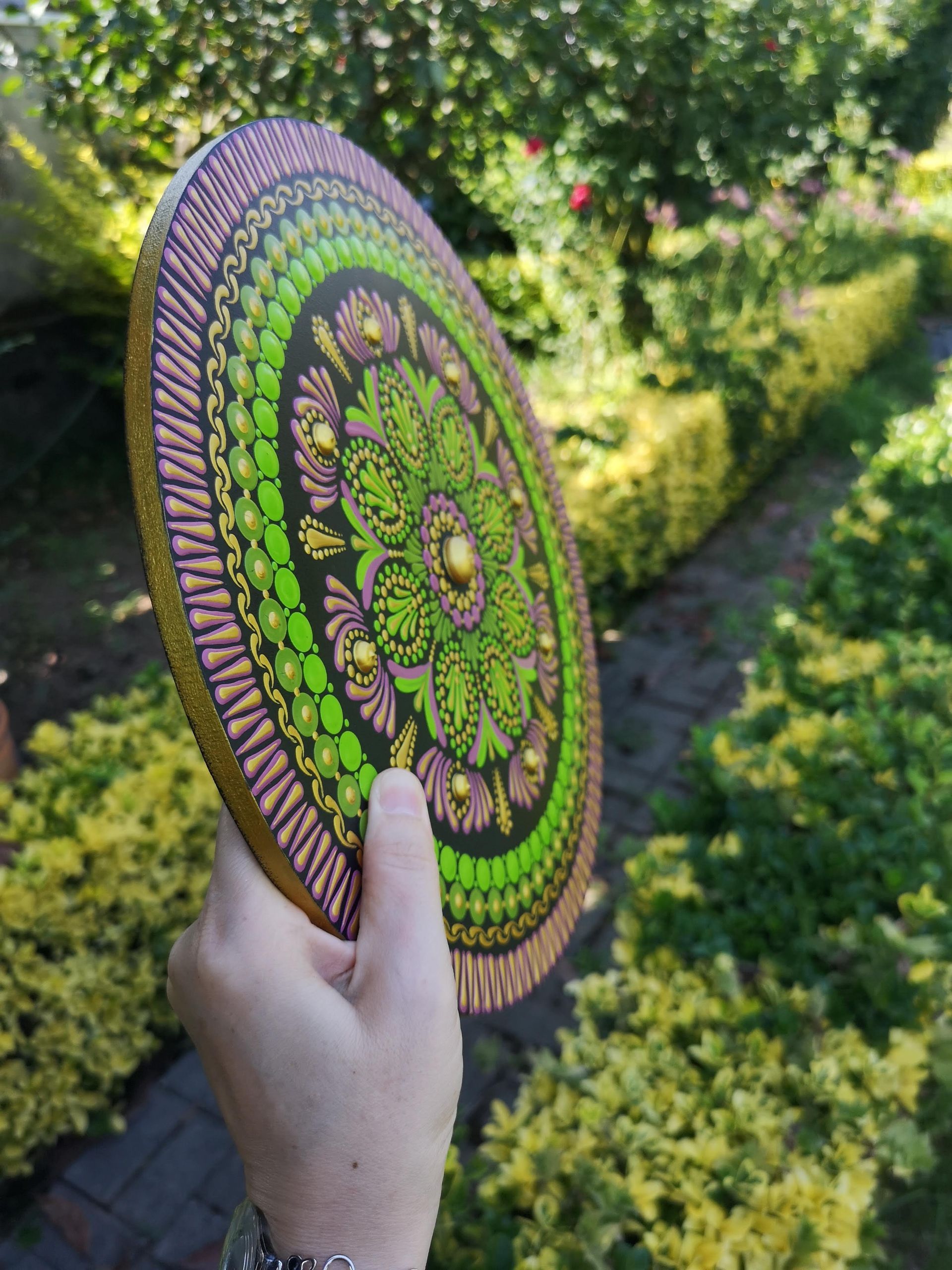 mandala pintada à mão olho grego
