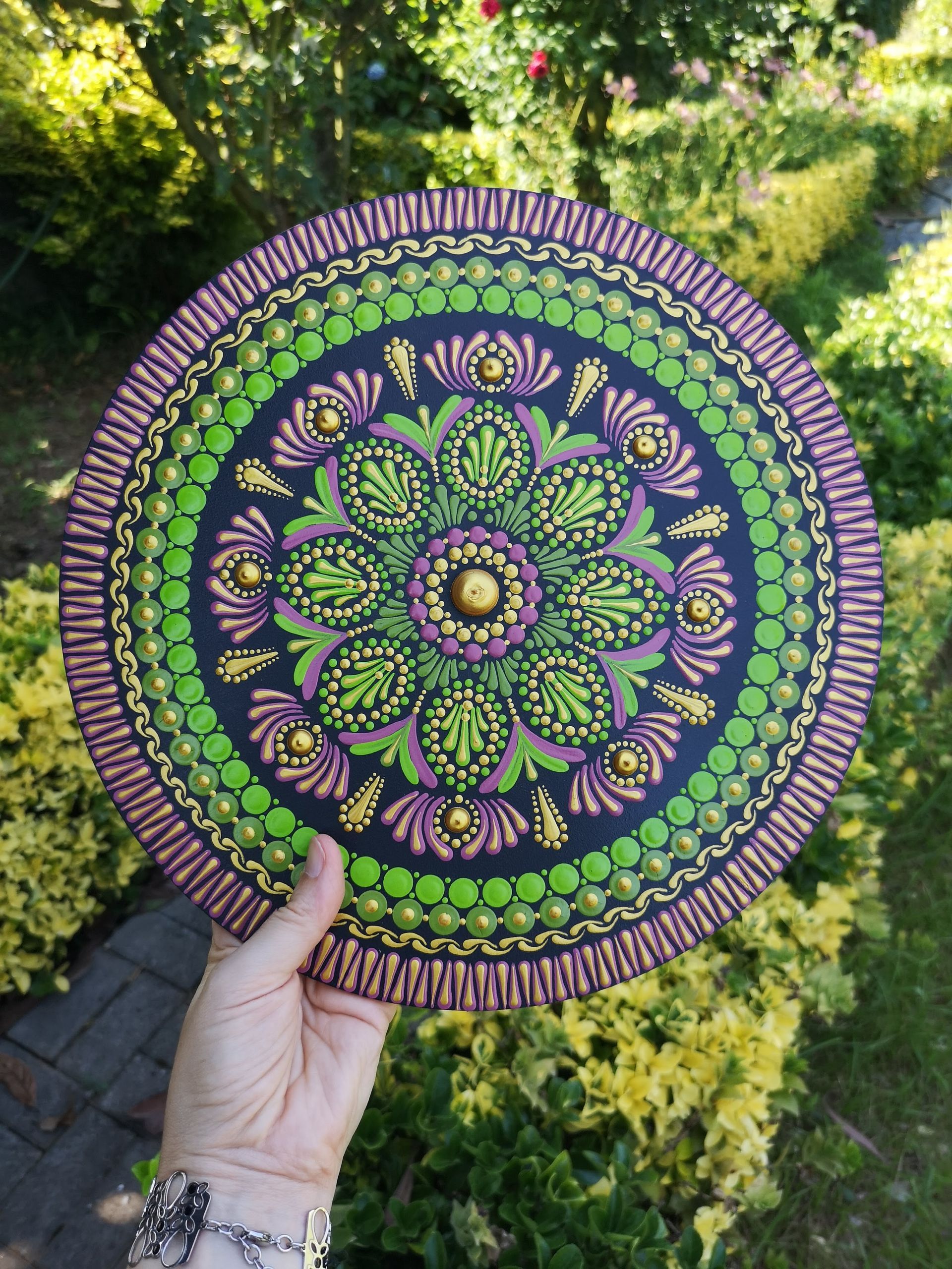 mandala pintada à mão olho grego