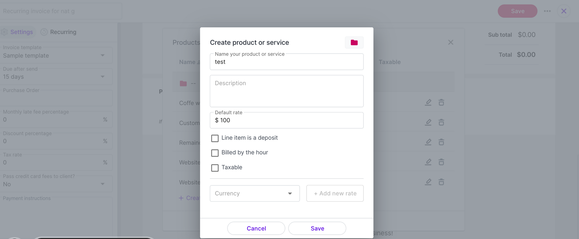 multi-currency invoices moxie