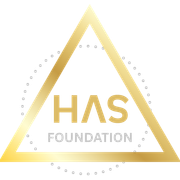 Gold triangle and dotted circle frame gray 