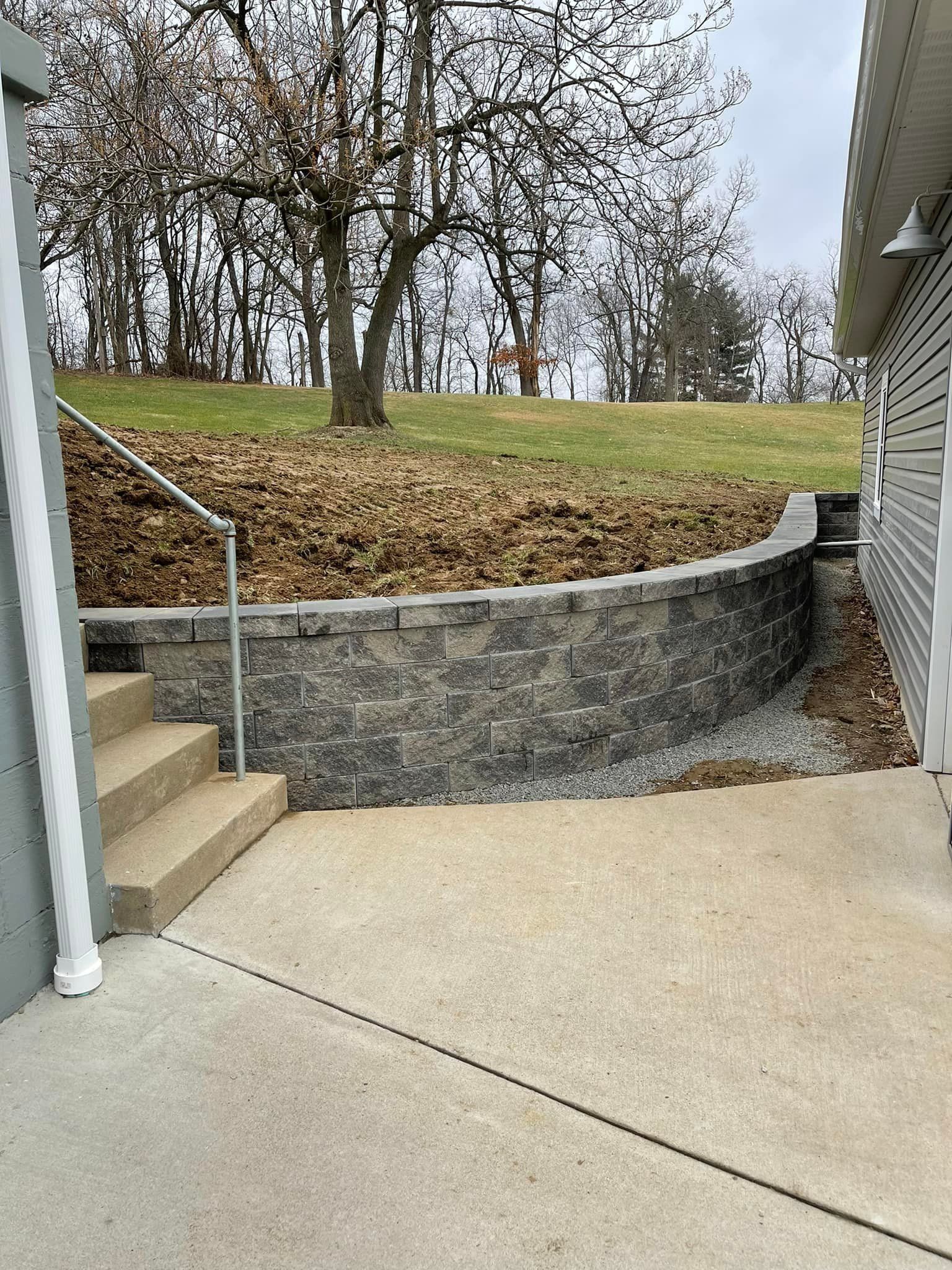 Curved Retaining Wall