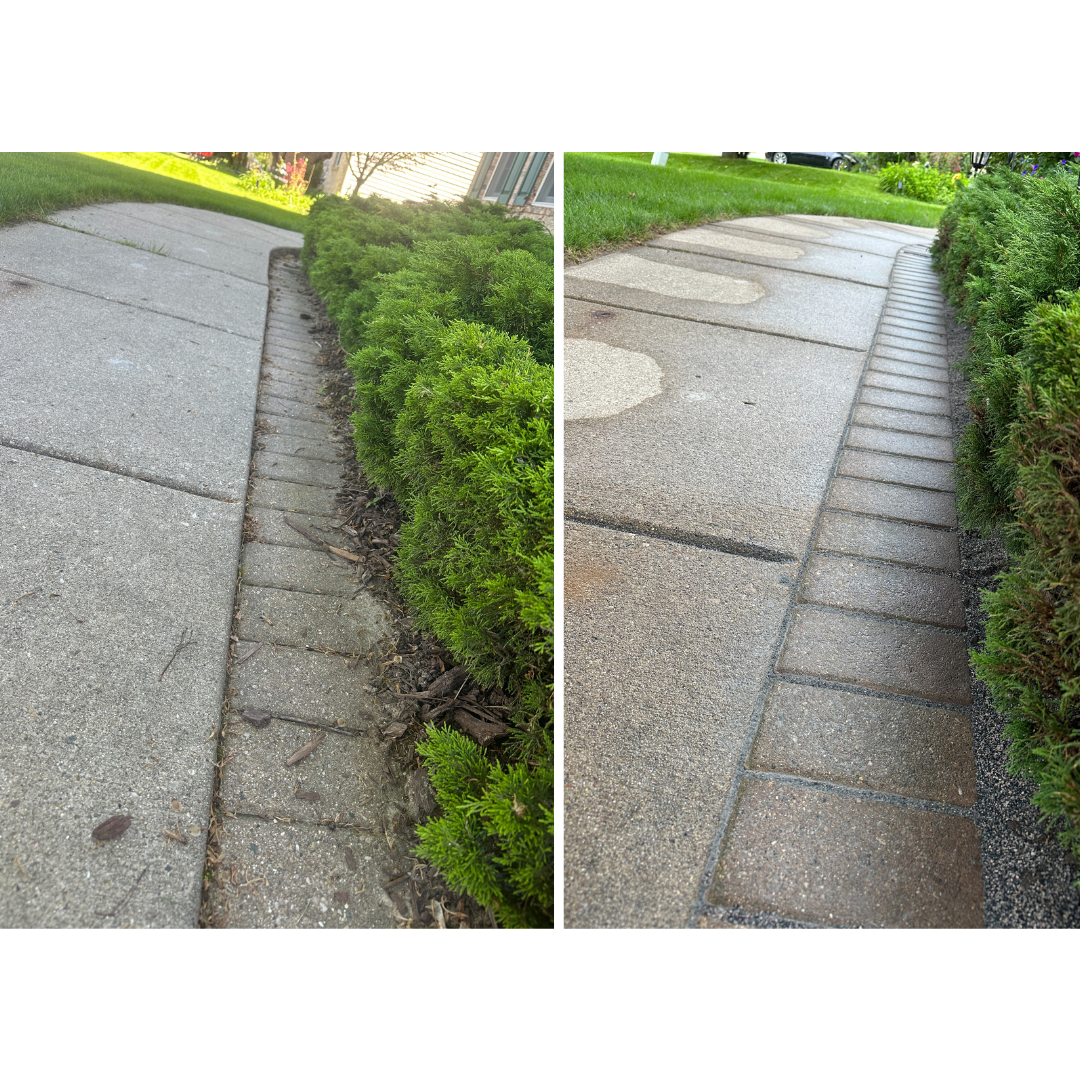 Brick edging install in Okemos, MI