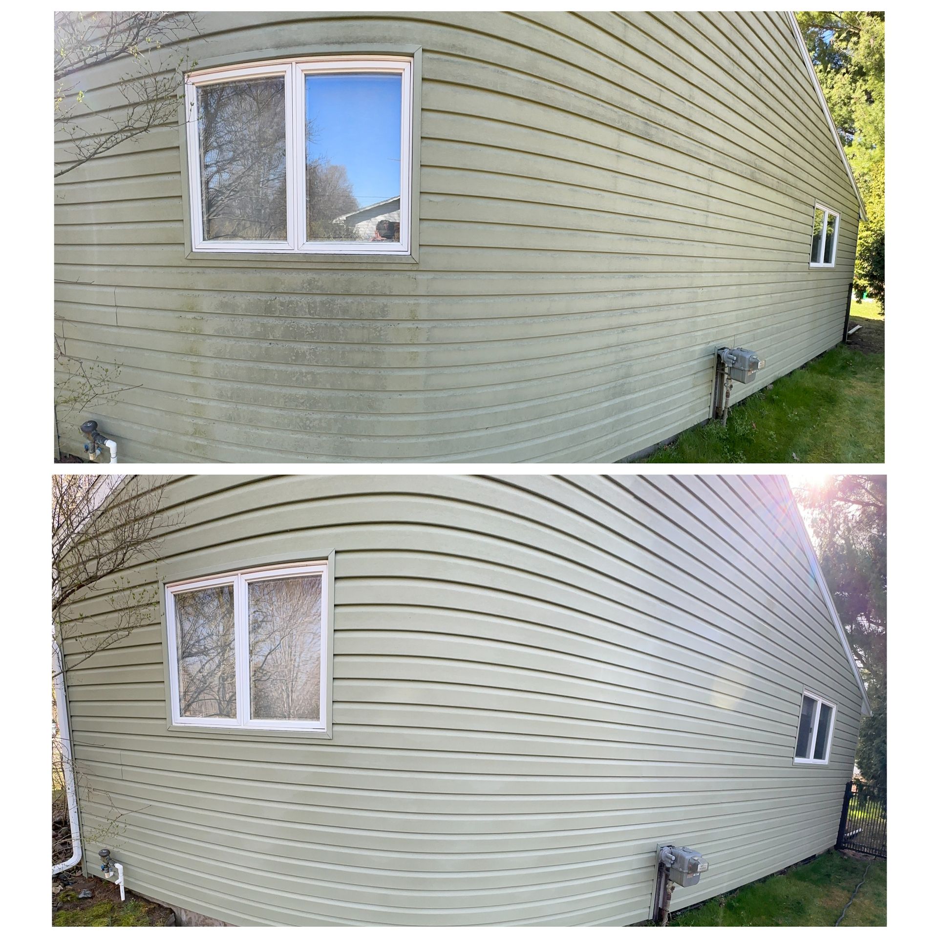 House wash in Williamston, MI by soft washing