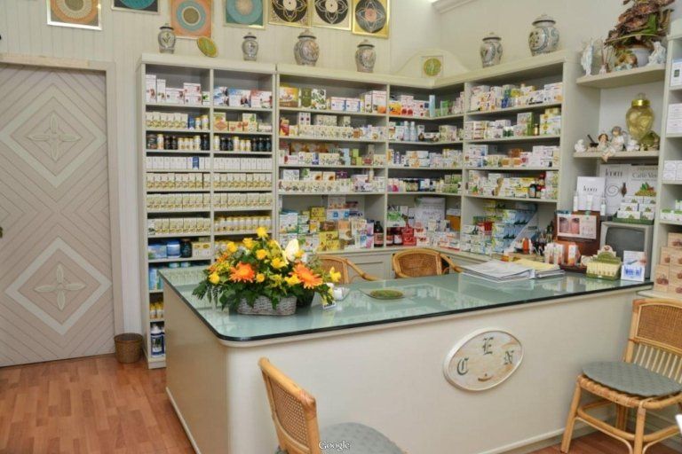 Esposizione prodotti di erboristeria