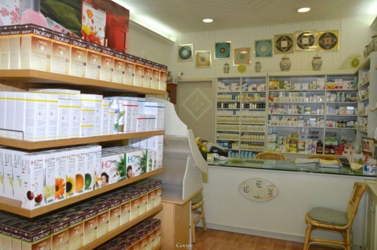 Esposizione prodotti di erboristeria