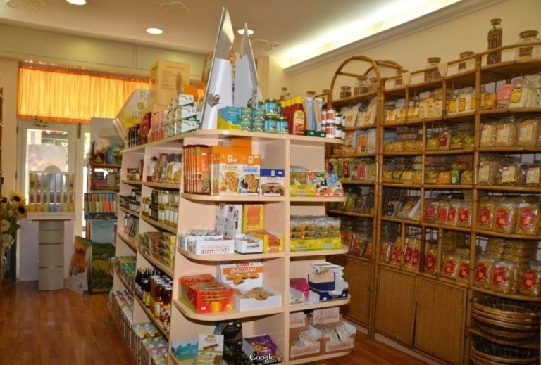 Esposizione prodotti di erboristeria