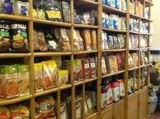 Esposizione prodotti di erboristeria