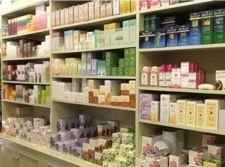 Esposizione prodotti di erboristeria